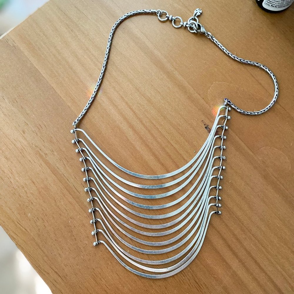 Lucky Brand Statement Necklace - silver